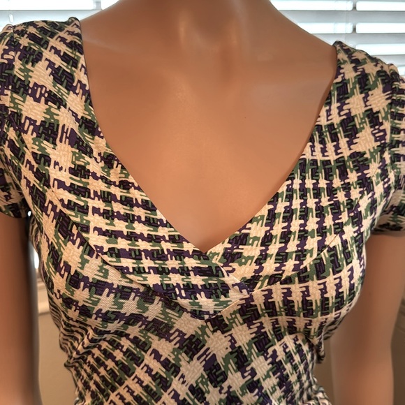 Diane vonFurstenberg houndstooth dress size 6 - Picture 3 of 9